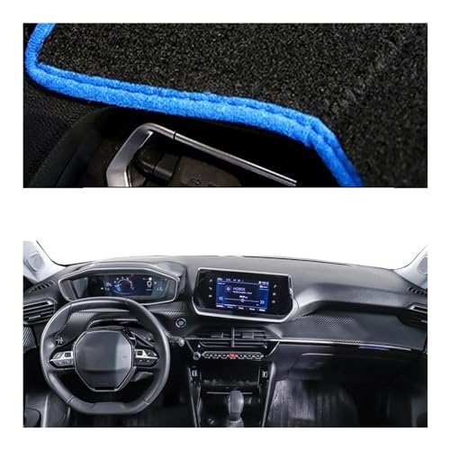 Funda para salpicadero protectora Peugeot E-2008 GT alfombrilla interior coche antirrefejos