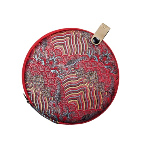 MUCKLILY Cloth Tea Cake Storage Bag PU Tea Cake Box for present Wrapping and Storage Sturdy Structure with Elegant Design