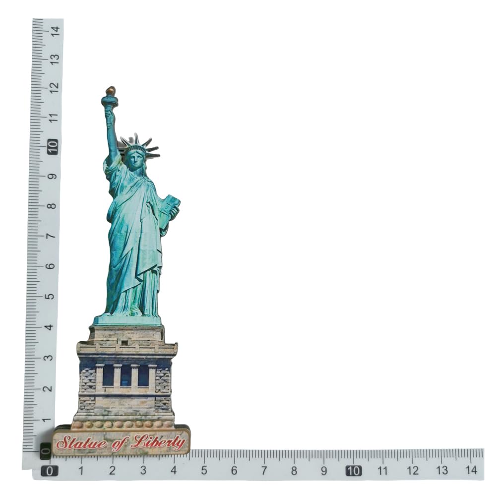 Statua Wolności Nowy Jork USA magnes na lodówkę pamiątka podróż lodówka dekoracja magnetyczna naklejka rzemiosło 3D