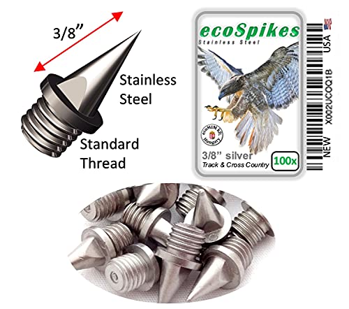 ecoSpikes Stainless Steel Track and Cross Country Spikes (3/8