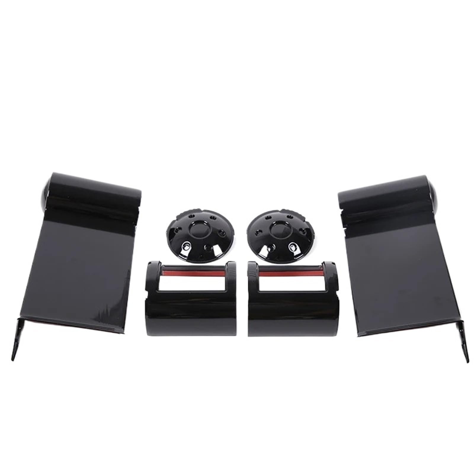 for Toyota FJ for Cruiser 2007-2021 Car Dashboard Side Air Outlet Frame Cover Trim Sticker ABS Matt Black Carbon Fiber Red Accesso FRTRGVUVXP(Piano Black)