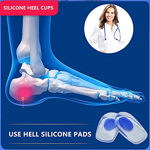 Silicone Gel Heel Cups, Shoe Inserts 