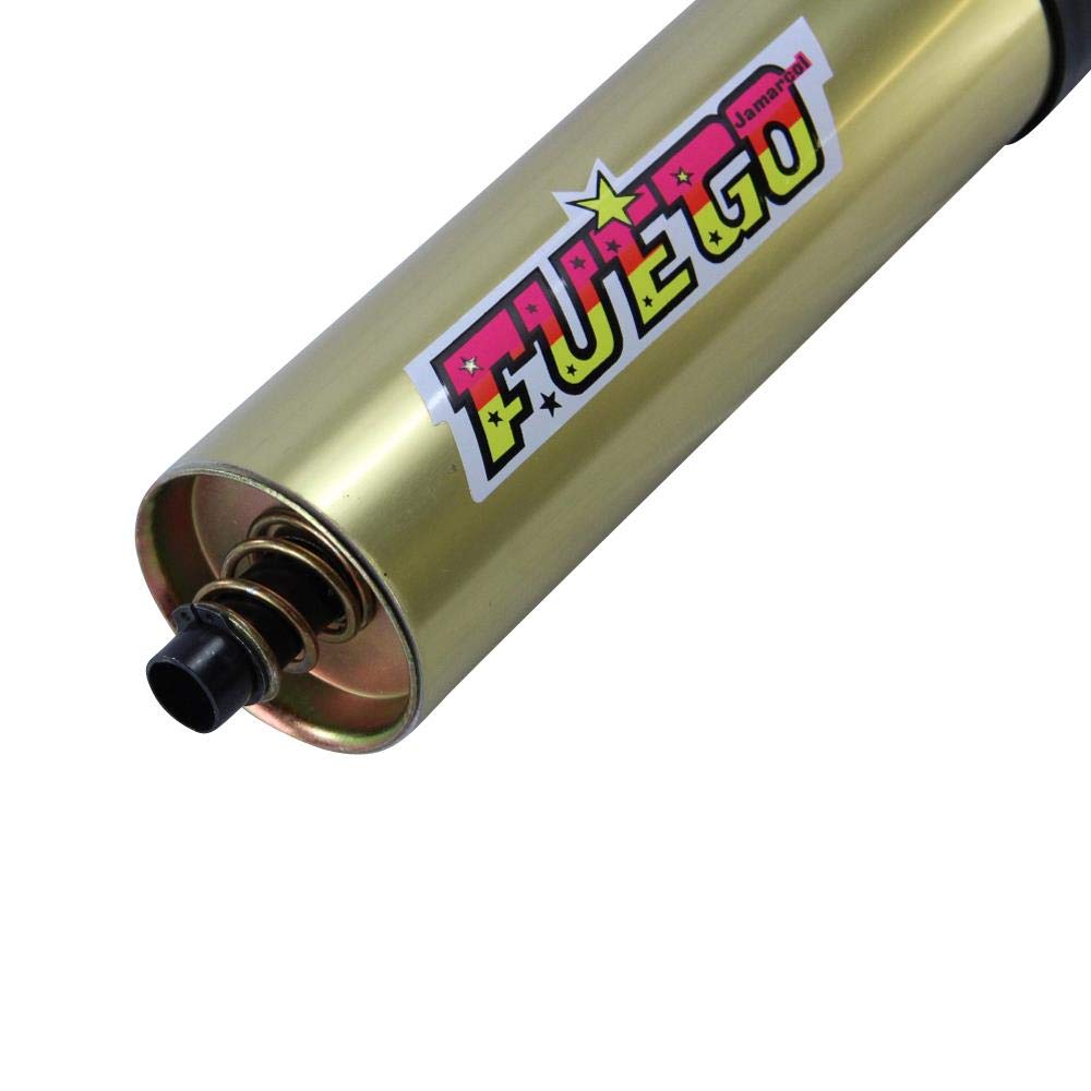Tuningauspuff Fuego schwarz Gold Rennbirne 36 mm Rennauspuff Racing für Zündapp