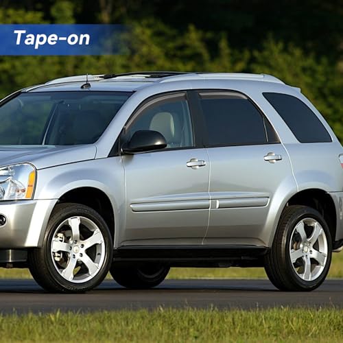 Image of Window Visors Rain Guards for 2005 2006 2007 2008 2009 Chevy Equinox, Out-Channel Window Vent Wind Deflectors Visors Shades for 2006-2009 Pontiac Torrent