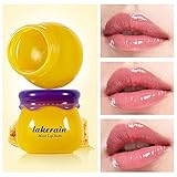 Lakerain Lip Balm Bee Honey Pot Lip Sleeping Masks Moisturizing Lipstick Dry and Cracked Lip Scrubs