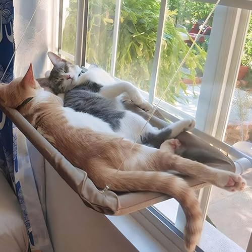 Cat Window Hammock, Window Perches Cat Bed Window Sucked Mounted Suction Hanging Cat Window Bed Window Seat Suction Cups Space Saving Classic Cat Hammock Bed