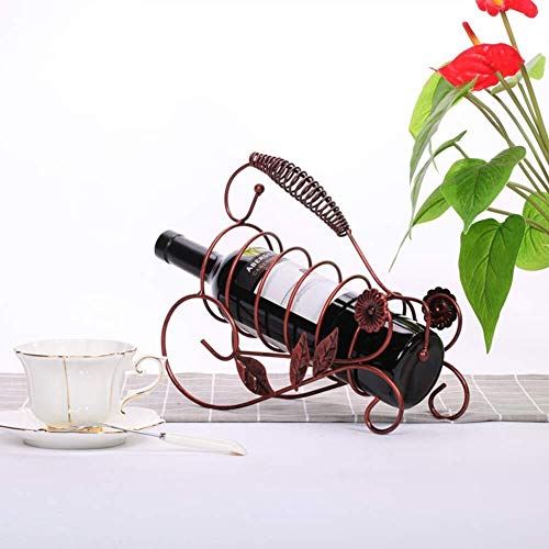 Soporte para botellas de vino de sobremesa color bronce miniatura 3