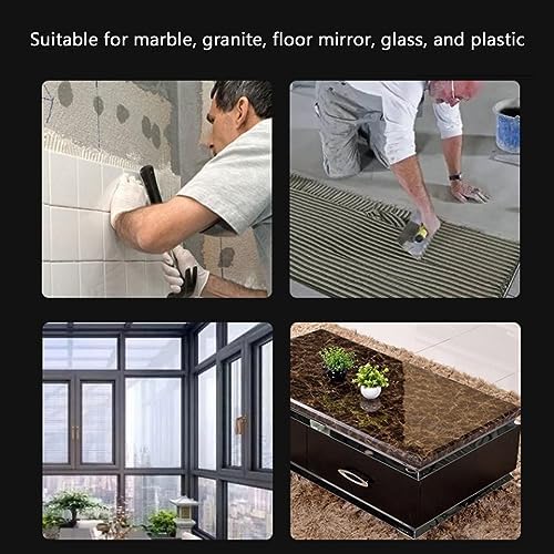 Examples of surfaces suitable for the Fockety Seamless Seam Setter, including tiles, glass, and countertops.