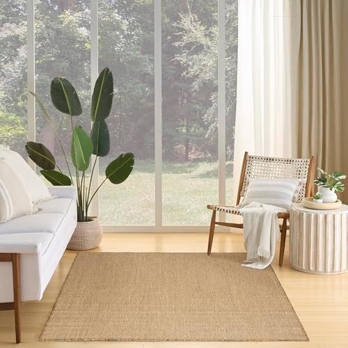 Nourison Home Courtyard Jute 5' x 7' Area Rug - Easy Clean, Non S...