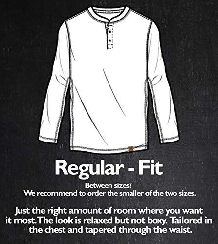 Venado Long Sleeve Shirts For Men – Flex Henley Shirts For Men Outdoor Wear (Large, Oatmeal) #TOP5