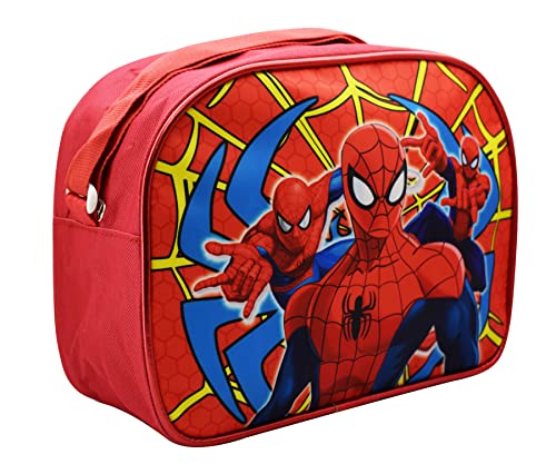 Image of Asera Polycotton Unisex Birthday Return Gifts Sling Bag /Picnic Bag Cartoon Theme Bags For Kids (Spiderman Set Of 6 Pcs), Multicolour