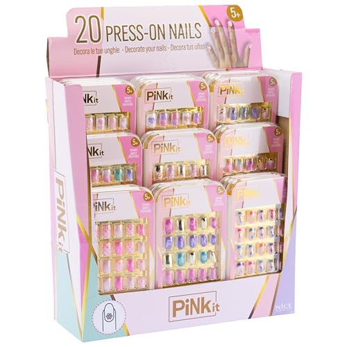 PINKIT Press On Nails, 1 Paquet de Ongles