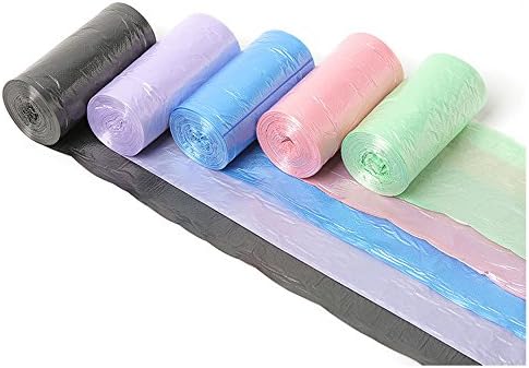 Office Desktop Portable Cute Mini Trash Bag Can Car Recycle Plastic Desk Garbage Can for Girl Kids Baby Countertop Cheap for Small Plastic Storage Containers Pen Pencil Drew (Bag Blue-30pcs)