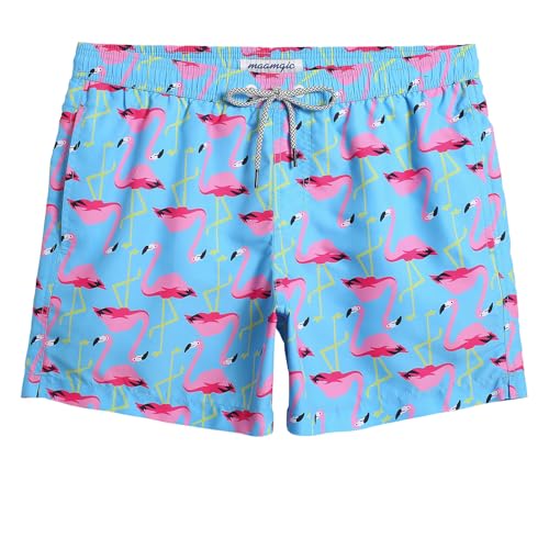 Image of maamgic Mens Swim Trunks 5 Inch with Mesh Lining, Quick Dry Mens Bathing Suit, Swim Shorts for Swimming and Beach