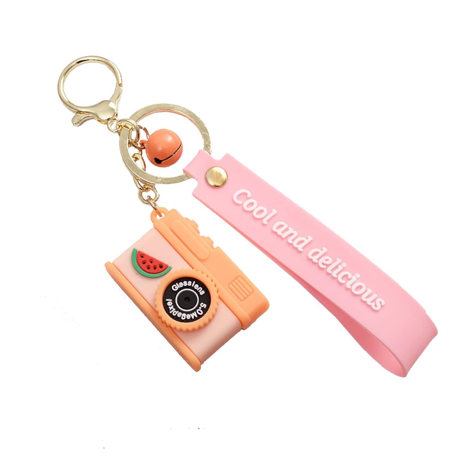 Mini caméra pendentif cadeau créatif et original orange pour amateurs de high-tech