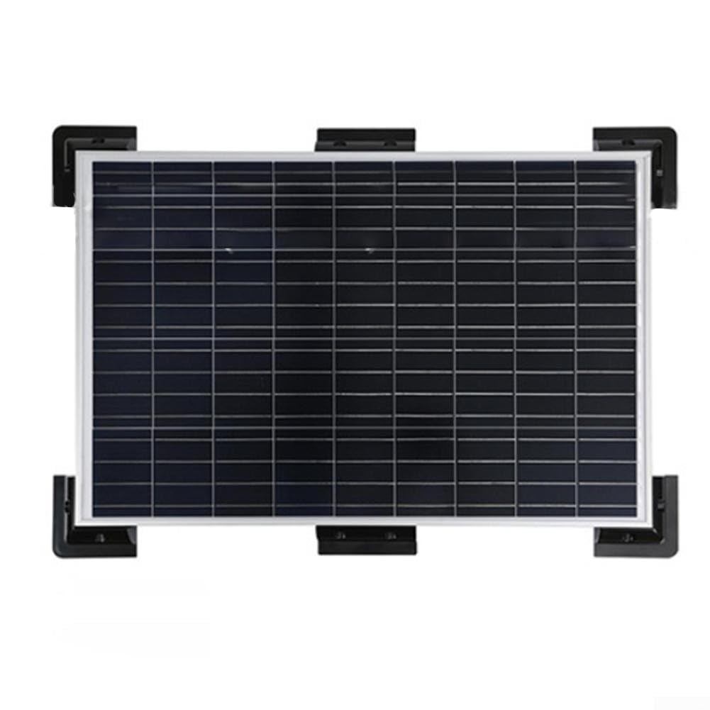 Kit di staffe di montaggio per pannello solare in ABS, 7 pezzi, soluzione senza trapano per camper e barche, resistente alle intemperie e vestibilità sicura (bianco)