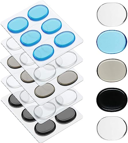Fiada 30 Pieces Drum Dampeners Gels Silicone Gel Pads Soft Drum Dampeners for Cymbals Tone...