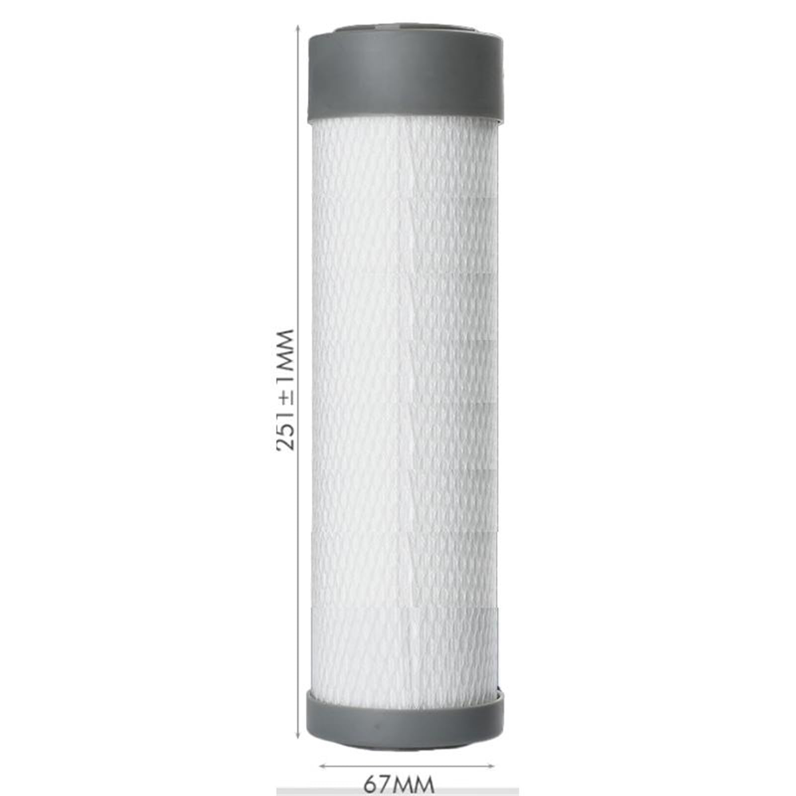 Accessori per filtri, 3 pezzi 10x2,5 pollici cartuccia filtro composito di carbone cotone acqua sedimenti ricambio per bagno, cucina