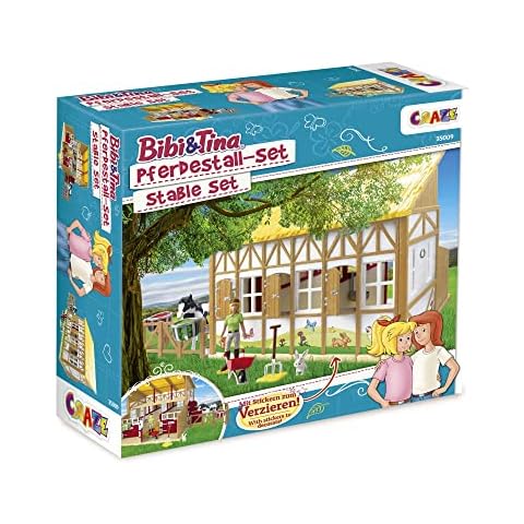 CRAZE Bibi und Tina Spielzeug Pferdestall Set Martinshof Spielset mit Pferden Spielfiguren und Pferde Zubehör Reiterhof Bauernhof Spielzeug ab 3 Jahre 35009 Cover