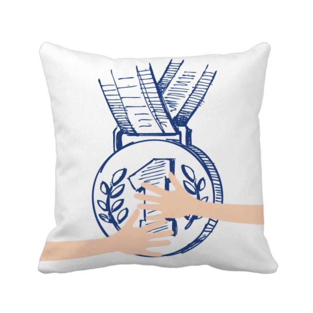 Médaille blue championnat de football coussin doux pour soulager les cervicales