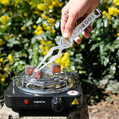 Vapeoos - Kohlezange - Shisha Zubehör - Sword - Länge ca. 24cm - Edelstahl - Hochwertig verpackt – Bild 4