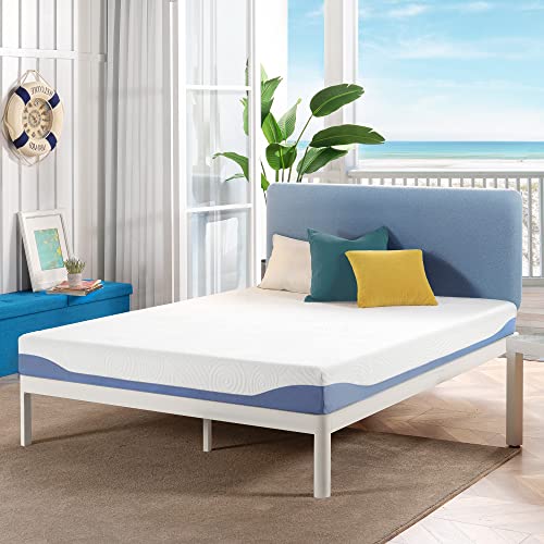 Mellow 6 Inch Cooling Gel-Infused Memory Foam Bed Mattress, Medium Firm Sleep and Breathable Fabric Cover, Twin , Mattress In A Box