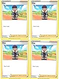 Juego de cartas Pokemon Trainer - Hop 165/202 - Espada y escudo SWSH1- x4 cartas de apoyo