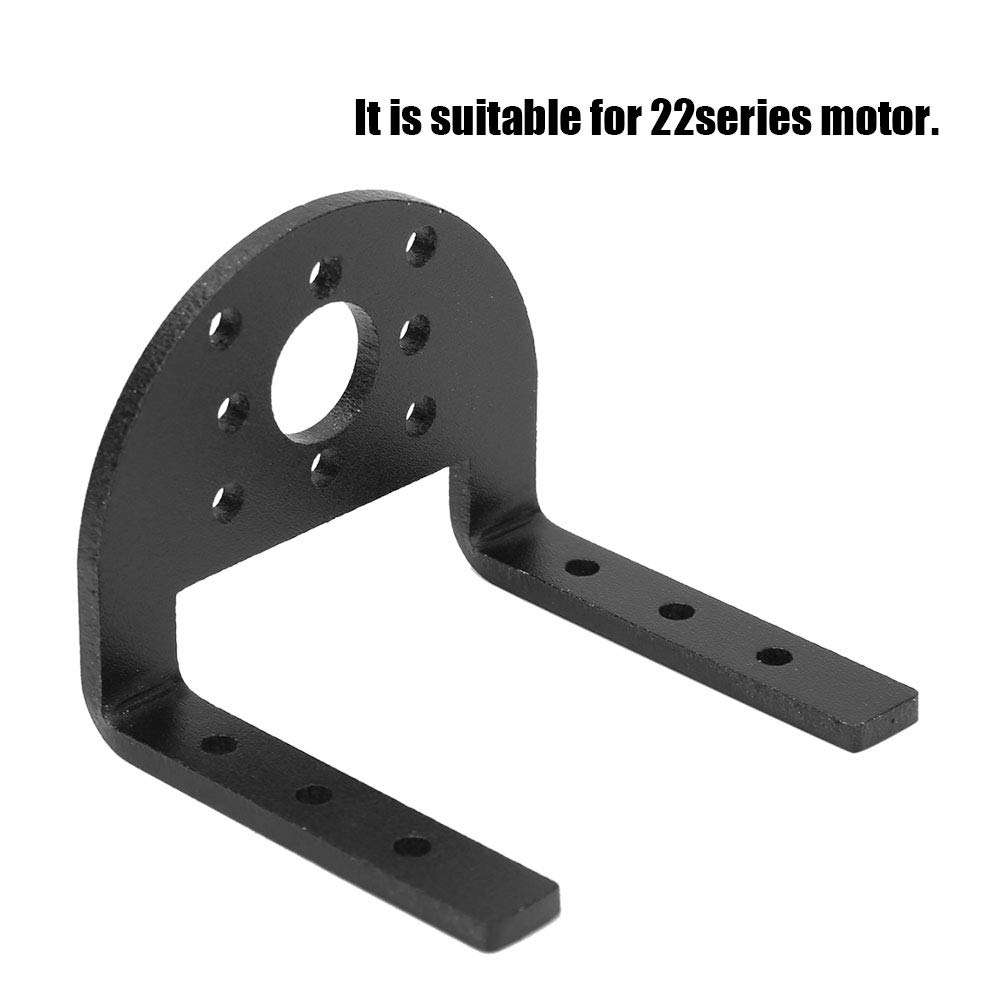 Motor Mount Holder, Motor Mount Bracket, Durable RC Motor Mount, Metal RC Car Motor Mount, Black for RC Car RC Boat