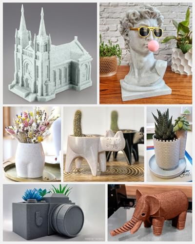 SUNLU High Speed Marmor PLA Filament 1.75mm, 600 mm/s Hohe Geschwindigkeit PLA 3D Druckerfilament, Nnatürliche Marmorähnliche Textur, Glatter Druck, 1kg Hellcyaner Marmor