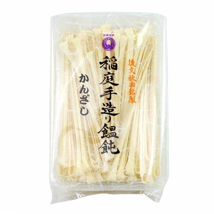 Inaniwa Udon Kanzashi 300g by Gobun, Japanese Handmade Udon Noodles made in Akita Prefecture, Japan - Limited Stock (2 bags)
