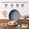 SENSARTE Nonstick Deep Frying Pan Skillet, 10/11 / 12-inch Saute Pan with Lid, Stay-cool Handle, Chef Pan Healthy Stone Cookware Cooking Pan, Induction Compatible, PFOA Free