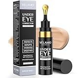 VELAMO ADVANCED Luminous Eye Corrector SPF 41: Under Eye Color Corrector for Dark Circles, Fine Lines & Puffiness - Hydrating Anti Aging Eye Cream with Ceramides Complex - Medium, 0.34 FL OZ/10mL