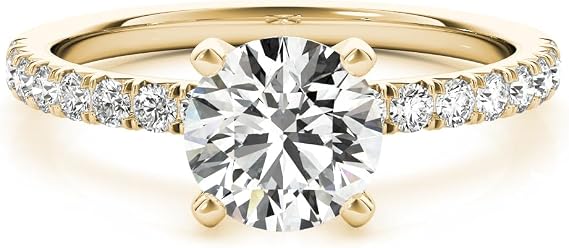 Diamond Half Eternity Ring | 0.25ct to 2.00ct D/VVS Lab Diamond | 9K/18K Gold & 950 Platinum | UK Hallmarked | Gift for Women
