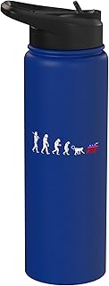 Republican Reversed Evolution of Man Political Satire Stainless Steel Insulated Water Bottle