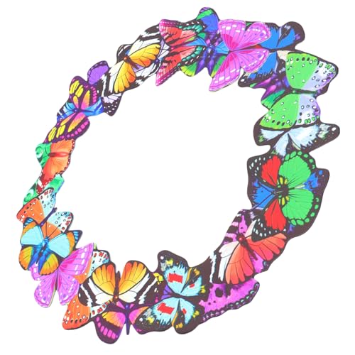 OFFSCH Decoración Pared Metal Mariposas Adorno Colgante Hogar Escultura Realista