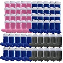Pack of 60 Cooling Towel 40x12 Ice Towel for Neck and Face Microfiber Chilly with Bag Breathable Yoga Gym Stay Cool Towels for Workout Running Pilates Beach, Pink and Dark Blue and Dark Grey