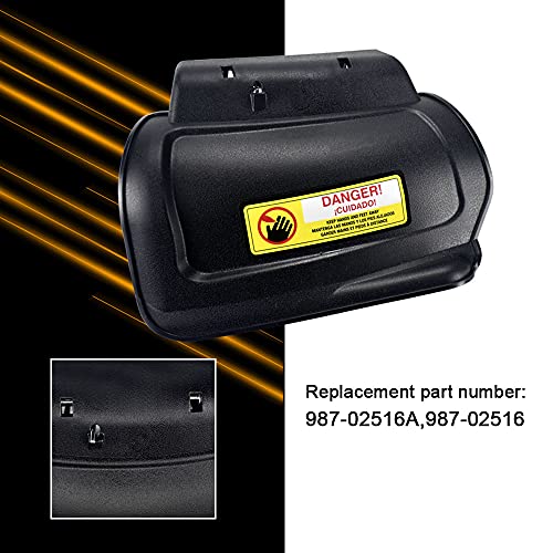 987-02516A Hinged Mulching Plug Assembly - by KINTLE, Compatible with MTD Craftsman 21" Push Mower - Hinge Pin & Spring are included - Thumbnail 2