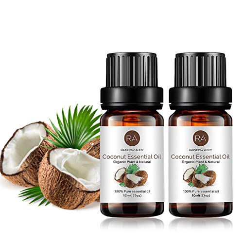 2-Pack Coconut Essential Oil, Pure, Undiluted, Therapeutic Grade Coconut Oil - 2x10 mL