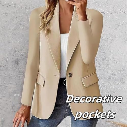 Summer Blazers for Women Lightweight Blazers，Long Sleeve Lapel Open Front Business Casual Jackets，Lightweight Slim Fit2