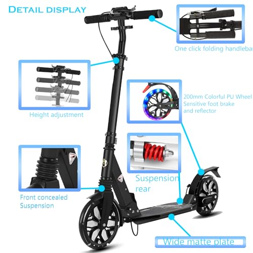 GLDDFDG Commuter Folding Kick Scooter