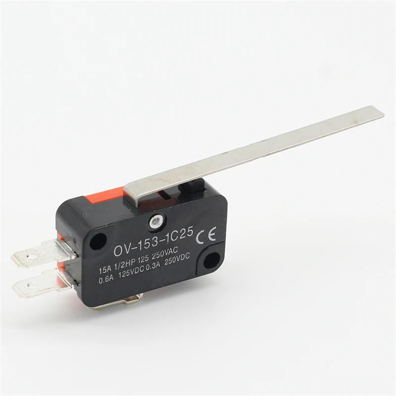 10Pcs/lot OV-153-1C25 Limit Switches Long Straight Hinge Lever Type SPDT Micro Switch Mayitr
