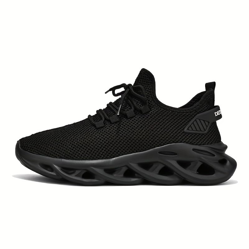 Men's Blade Sneakers Running Shoes Slip-on Sneakers with Shoelaces - Odor-Resistant Athletic Shoes - Lightweight and Breathable