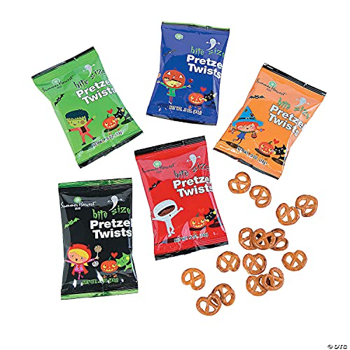 Oriental Trading Halloween Pretzel Packets 48 Individual Snack Packs -