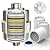 20-Stage Shower Head Filter-Shower Head Filter for Hard Water, with 3 Replaceable Filter Cartridges, High Output Shower Water Filter for Removing Chlorine and fluoride, Brushed Nickel