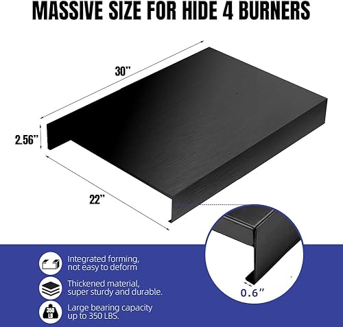 Miniatura 2 de Cubierta superior de estufa de acero inoxidable cubierta negra para quemador de cocina  Tabla de fideos  Cubierta de metal para estufa eléctrica de