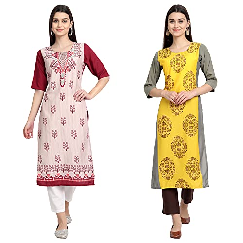 Image of Women's Crepe Regular Kurta