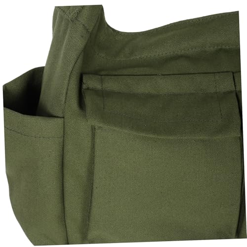 Sac à main élégant vert vintage robuste avec capacité spacieuse et bandoulière ajustable