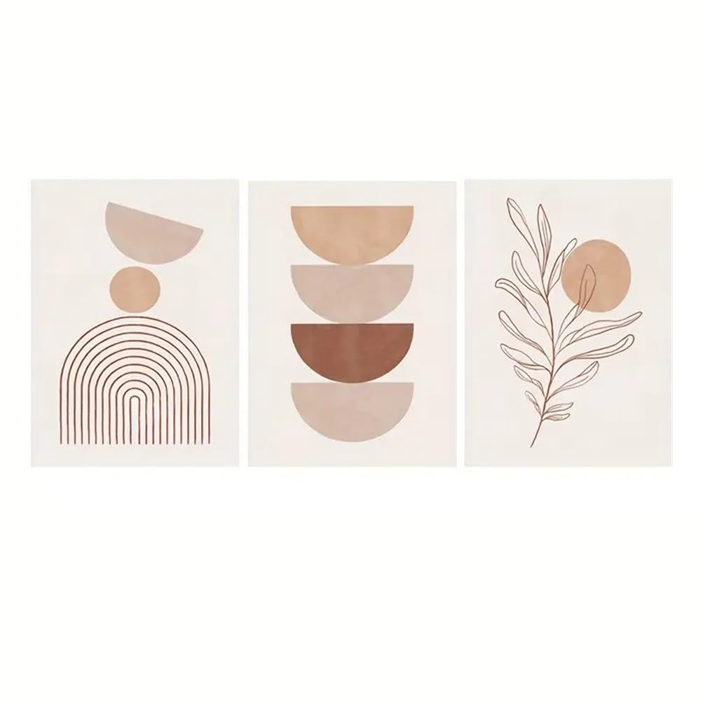 WBYZAC Botanical Posters-Canvas Poster, Modern Art, Bohemian Abstract Canvas Paintings, Wall Art, for Bedroom Living Room Wall Art Kitchen Room Decoration Artwork-60 * 80cm*3PCS (No Frame)