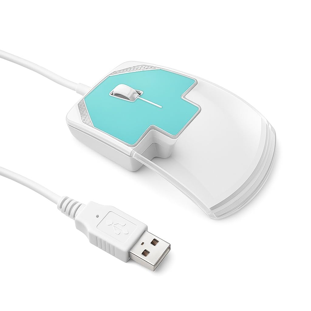 Amazon.in: Buy Electron Transparent Wired Computer Mouse for Desktop ...