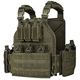 BOMTURN 1000D Tactical Vest for Men Quick Release Modular Vest Adjustable Vest Outdoor